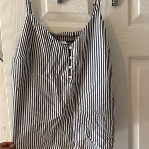 Old Navy Black and White Striped Camisole